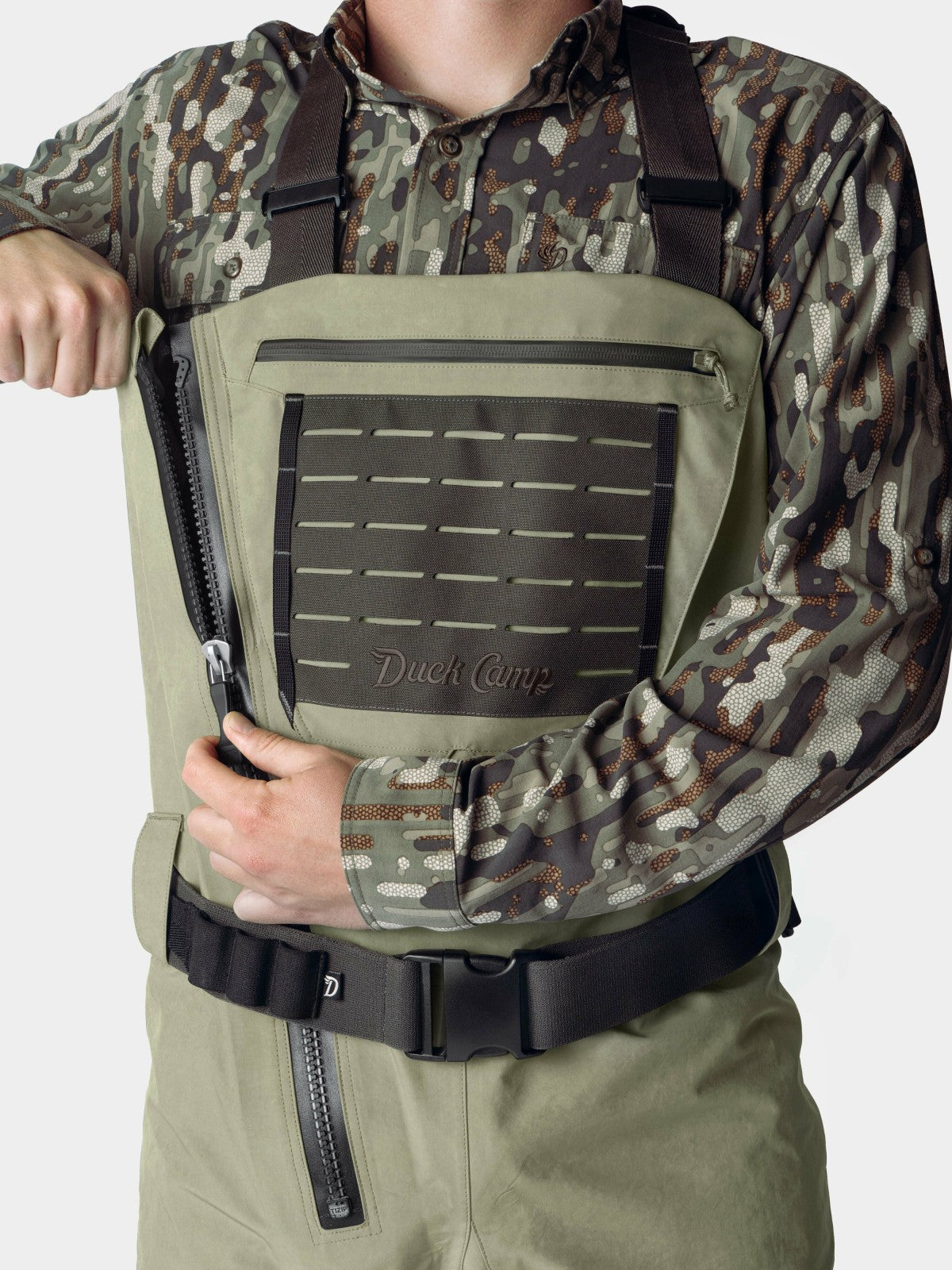 Duck Camp Zip Waders - Moss/Raven | Duck Camp Premium
