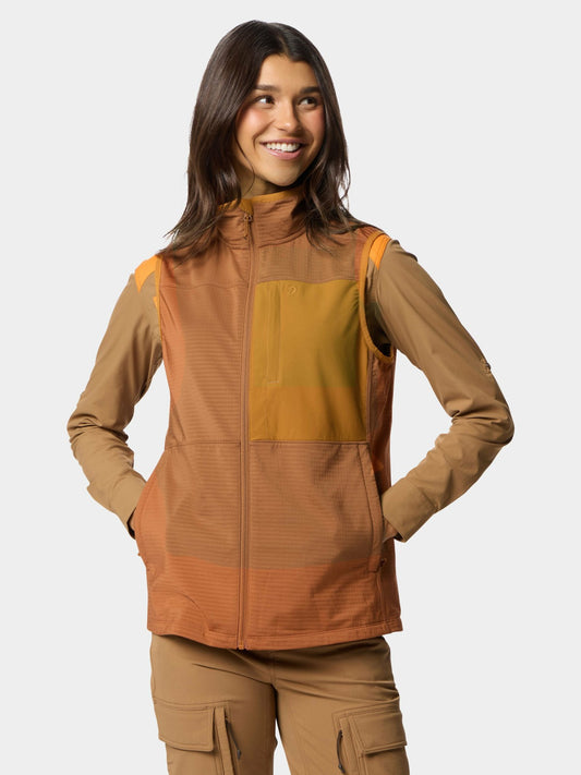 Lightweight Grid Tech Fleece Vest - Clay/Coastal Copper | Duck Camp Sale