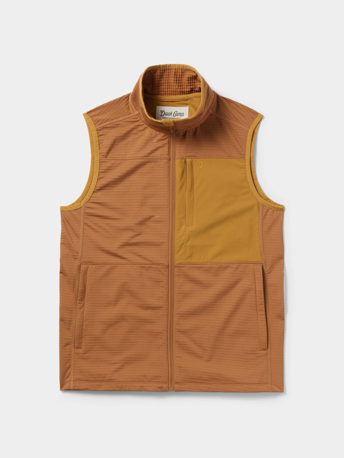 Lightweight Grid Tech Fleece Vest - Clay/Coastal Copper | Duck Camp Sale
