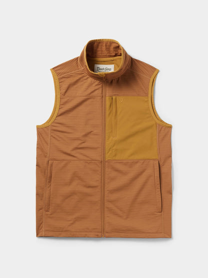 Lightweight Grid Tech Fleece Vest - Clay/Coastal Copper | Duck Camp Sale