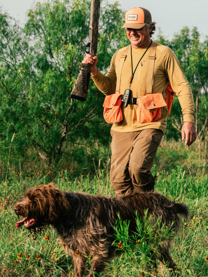 Canvas Upland Strap Vest - Blaze/Wheat | Duck Camp Value