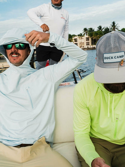 Brrr® Lightweight Rockport Pro Guide Hoodie - Ice Water | Duck Camp Premium