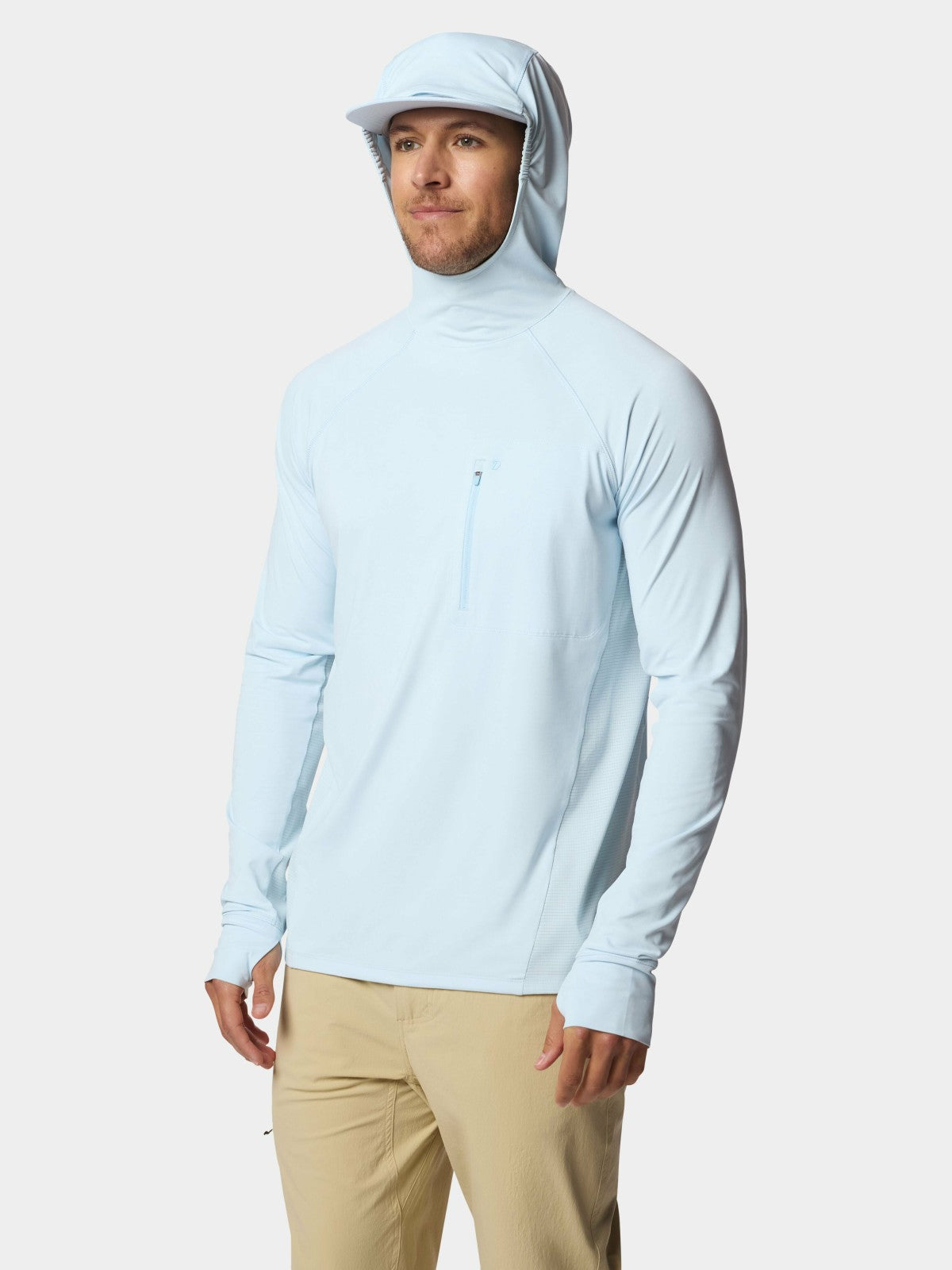 Brrr® Lightweight Rockport Pro Guide Hoodie - Ice Water | Duck Camp Premium