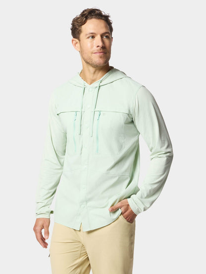 M's Hybrid Guide Hoodie - Sea Foam | Duck Camp Deals