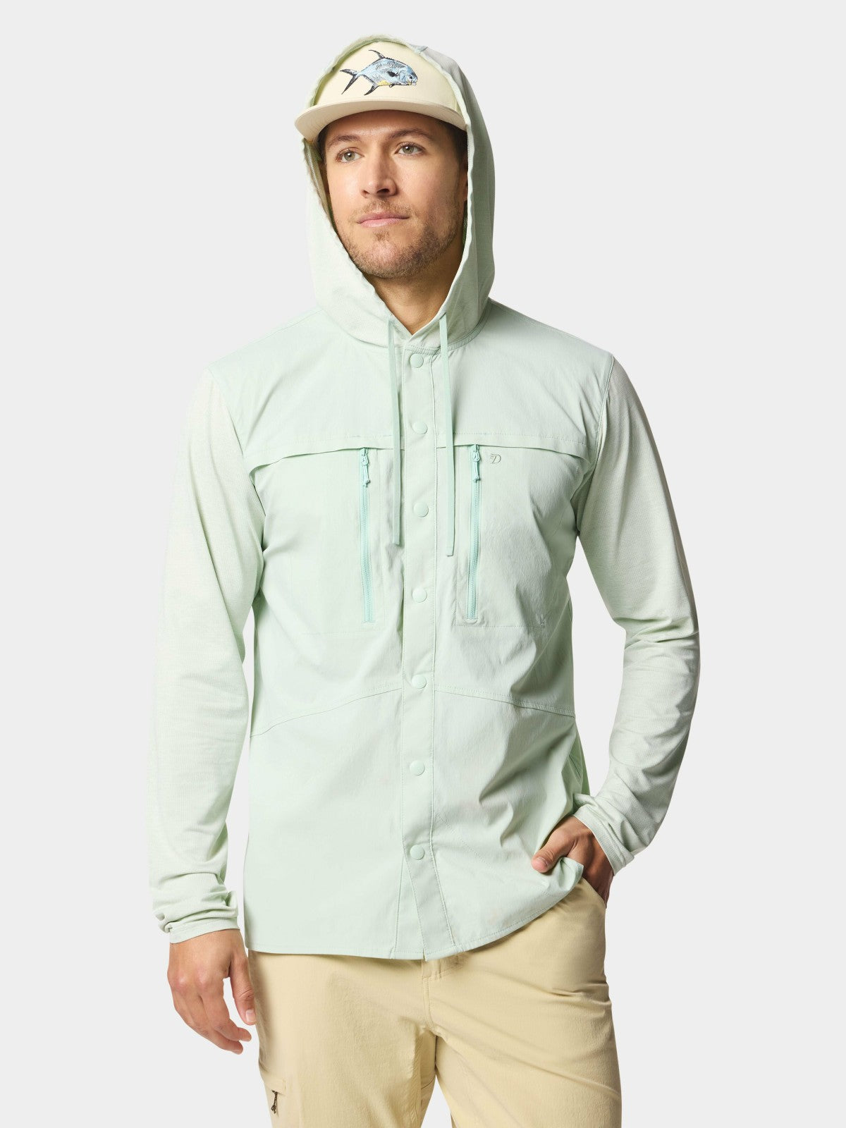 M's Hybrid Guide Hoodie - Sea Foam | Duck Camp Deals