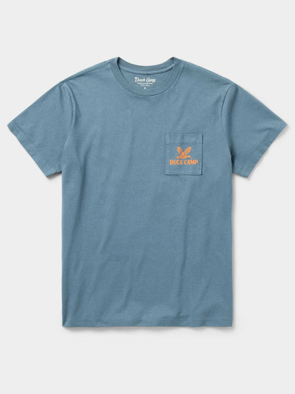 Flying Mallard Pocket Tee - Dark Denim | Duck Camp Quality