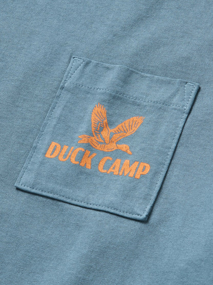 Flying Mallard Pocket Tee - Dark Denim | Duck Camp Quality