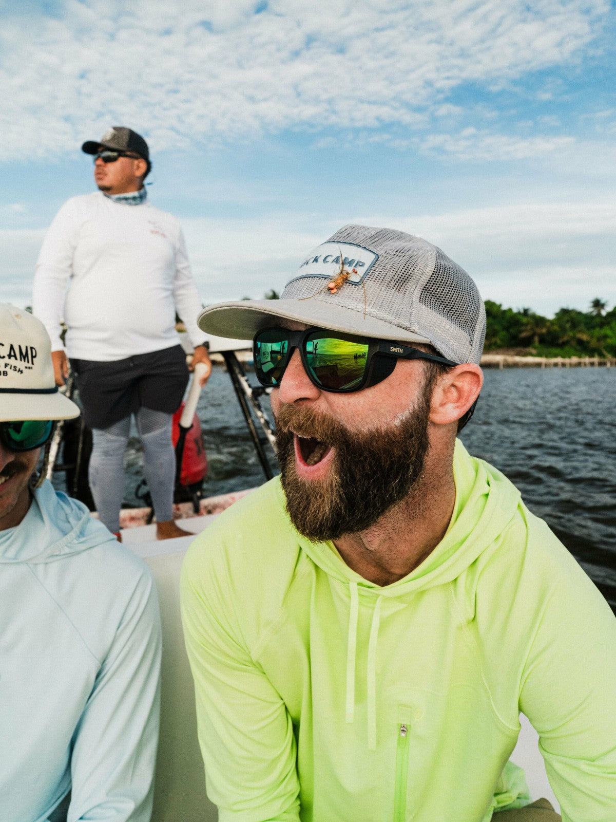 Outfitter Fly Patch Gulf Trucker Hat - Highrise | Duck Camp Value