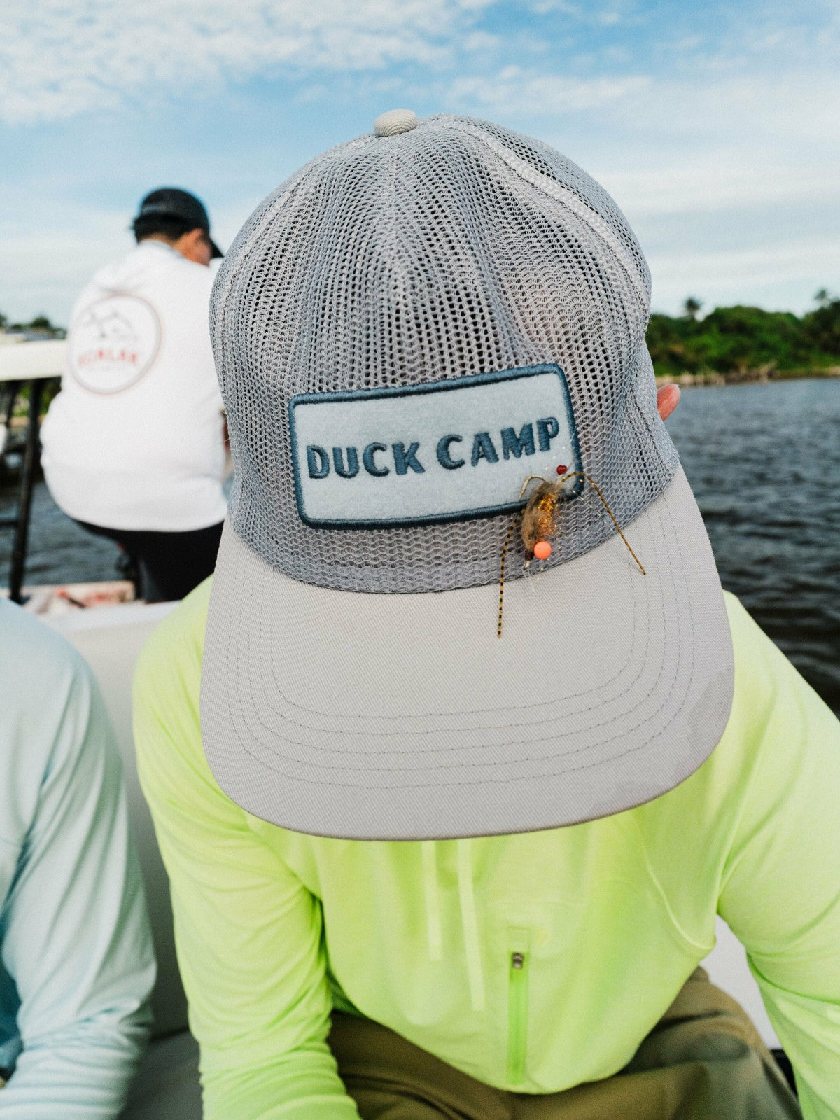Outfitter Fly Patch Gulf Trucker Hat - Highrise | Duck Camp Value