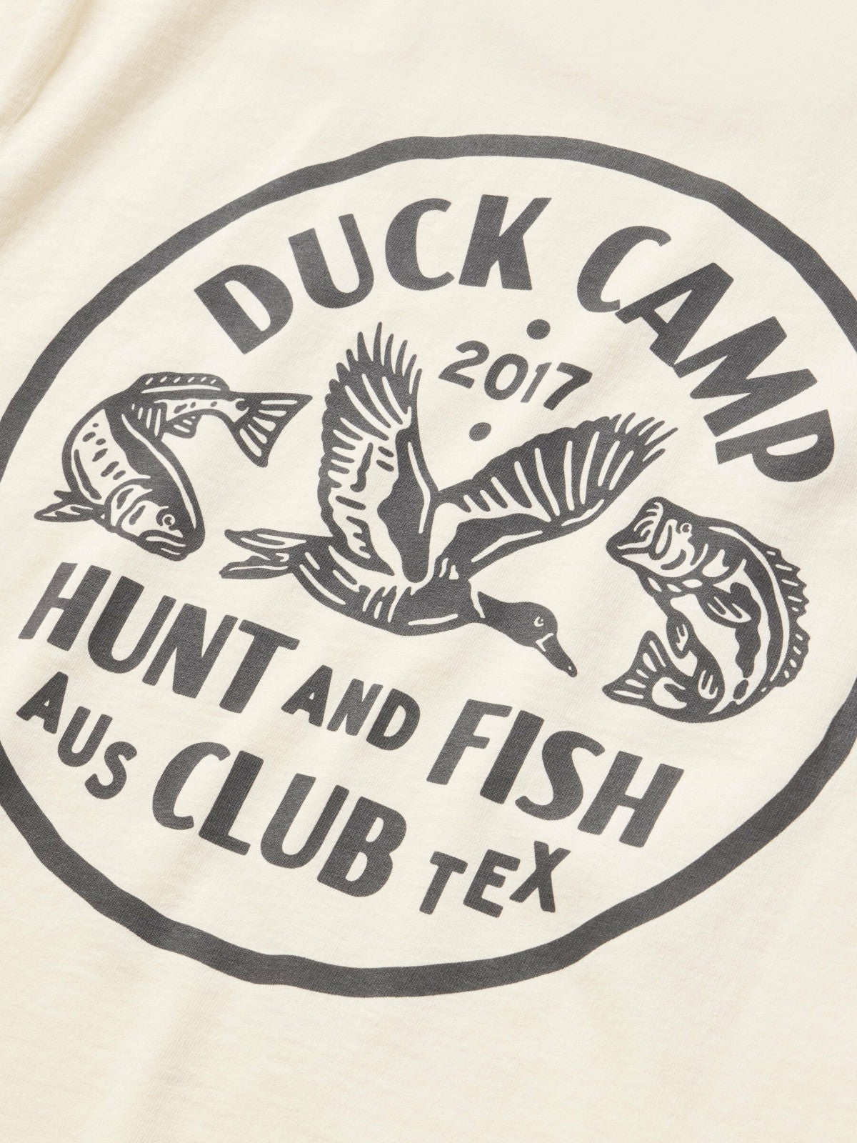Hunt and Fish Club Tee - Ivory | Duck Camp Quality