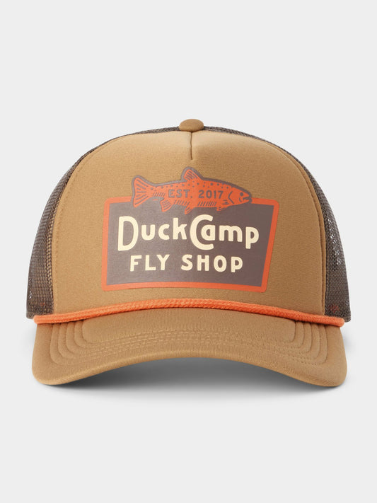 DC Fly Shop Retro Trucker - Pintail Brown | Duck Camp Trending