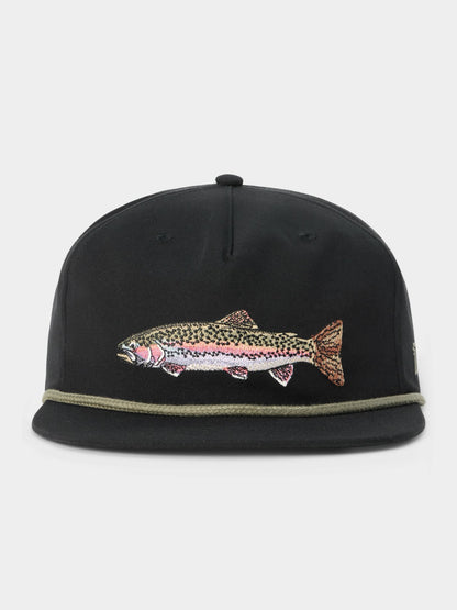 Rainbow Trout Hat - Black | Duck Camp New
