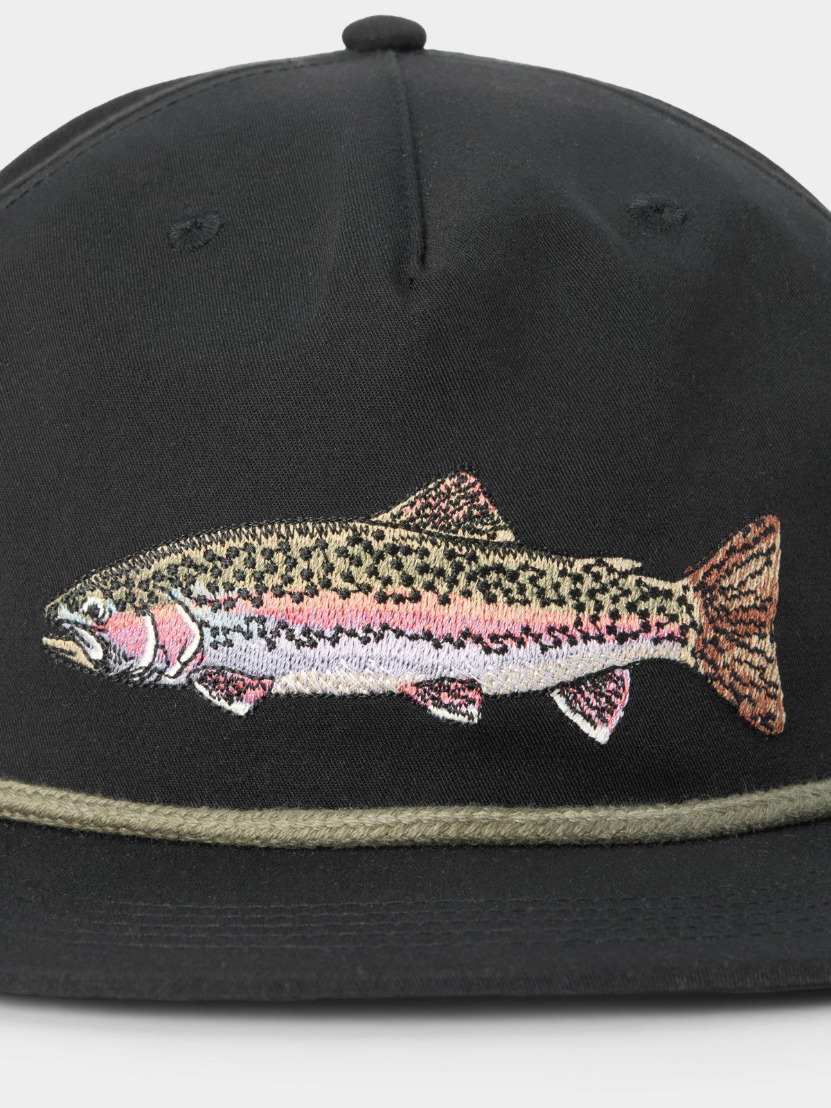 Rainbow Trout Hat - Black | Duck Camp New
