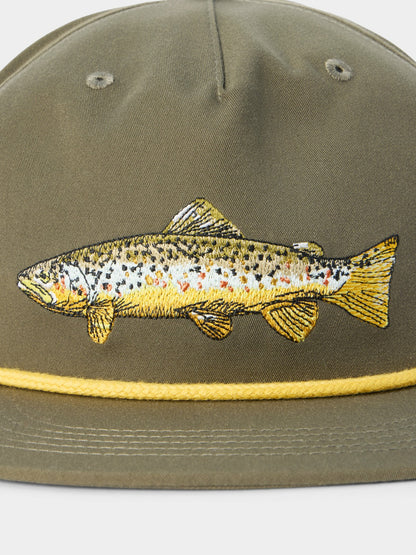 Brown Trout Hat - Military Green | Duck Camp Deals