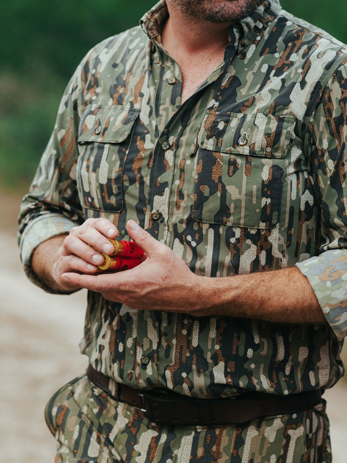 Lightweight Hunting Shirt | Long Sleeve | Woodland | Duck Camp Signature