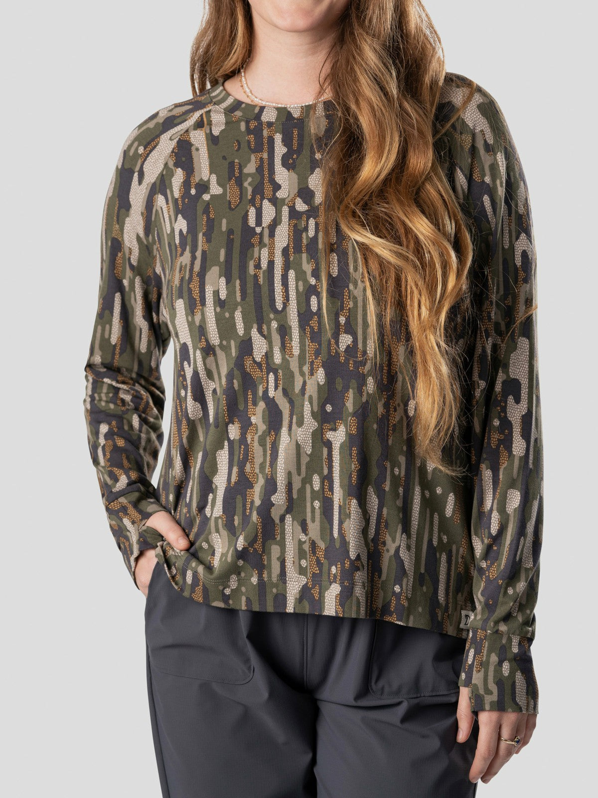 W's Original Bamboo Crew - Woodland | Duck Camp Signature