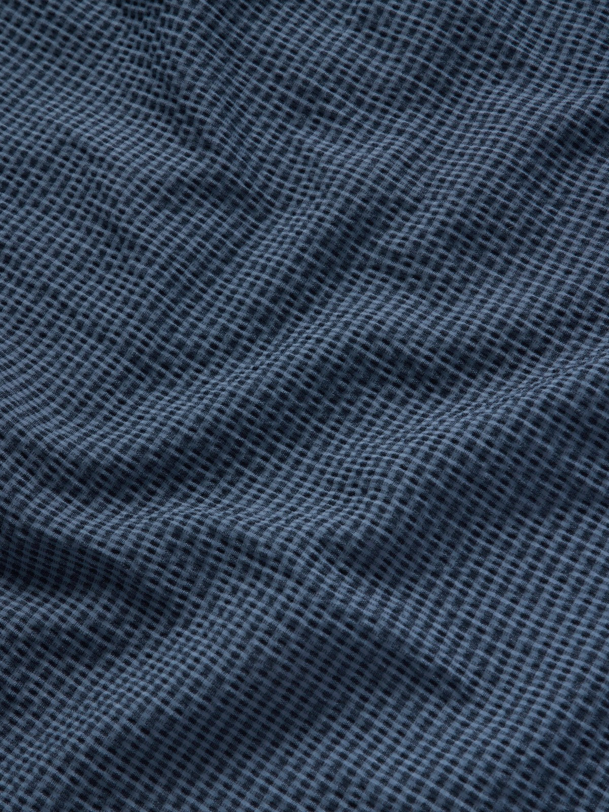 Coastal Seersucker Shirt Short Sleeve - Navy Blue | Duck Camp Trending