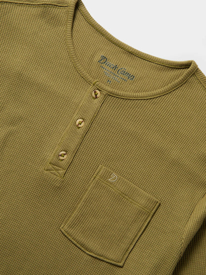 drirelease® Waffle Henley - Cordgrass | Duck Camp Hot Sale