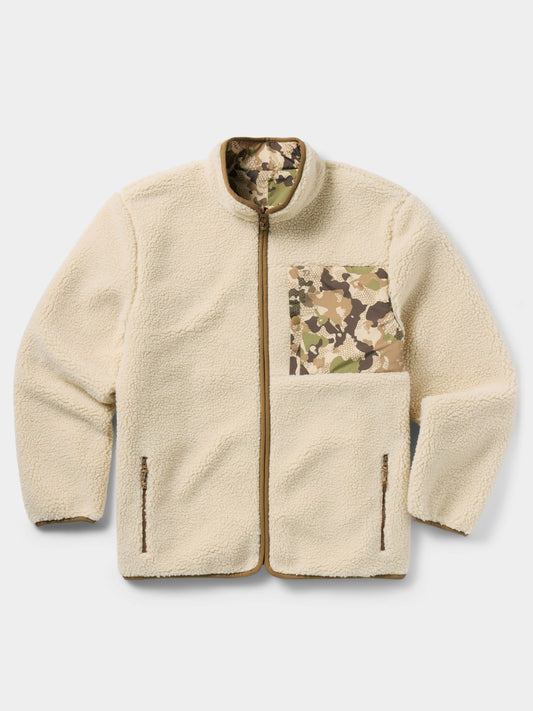 Reversible Sherpa Jacket - Natural / Wetland | Duck Camp Exclusive