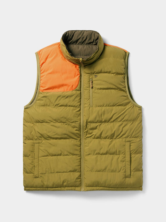Reversible Puffer Vest - Wheat/Blaze | Duck Camp Essential