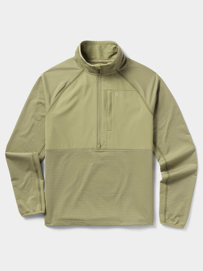 Lightweight Grid Tech Fleece Half Zip - Sagebrush | Duck Camp Quality