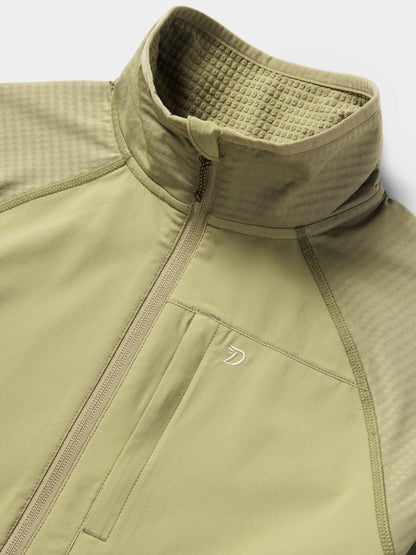 Lightweight Grid Tech Fleece Half Zip - Sagebrush | Duck Camp Quality