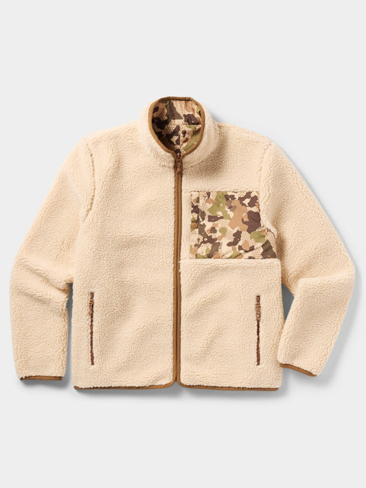 Reversible Sherpa Jacket - Natural/Wetland | Duck Camp Classic