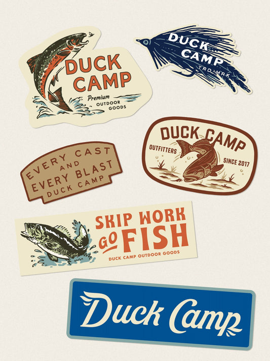 Duck Camp Sticker Pack - Fishing | Duck Camp Best Seller