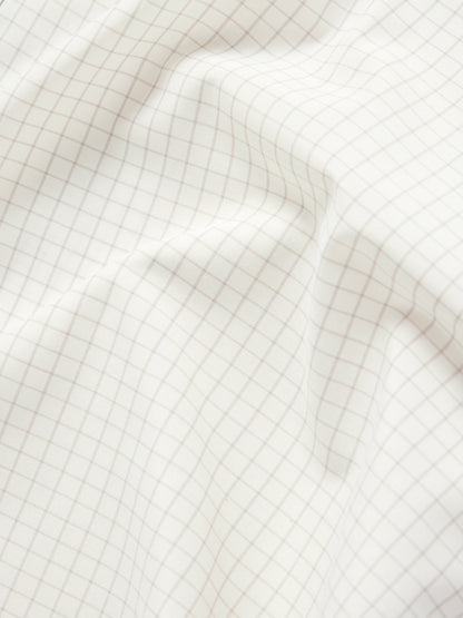 M's Helm Shirt Short Sleeve - White Oyster Grid | Duck Camp New