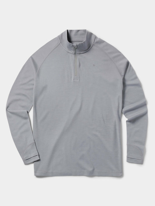 M's Merino 1/4 Zip - Oyster | Duck Camp New