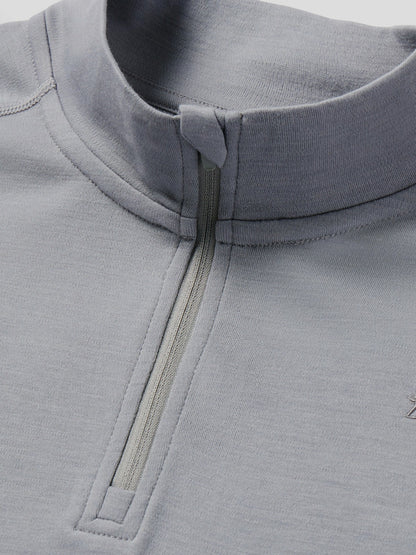 M's Merino 1/4 Zip - Oyster | Duck Camp New