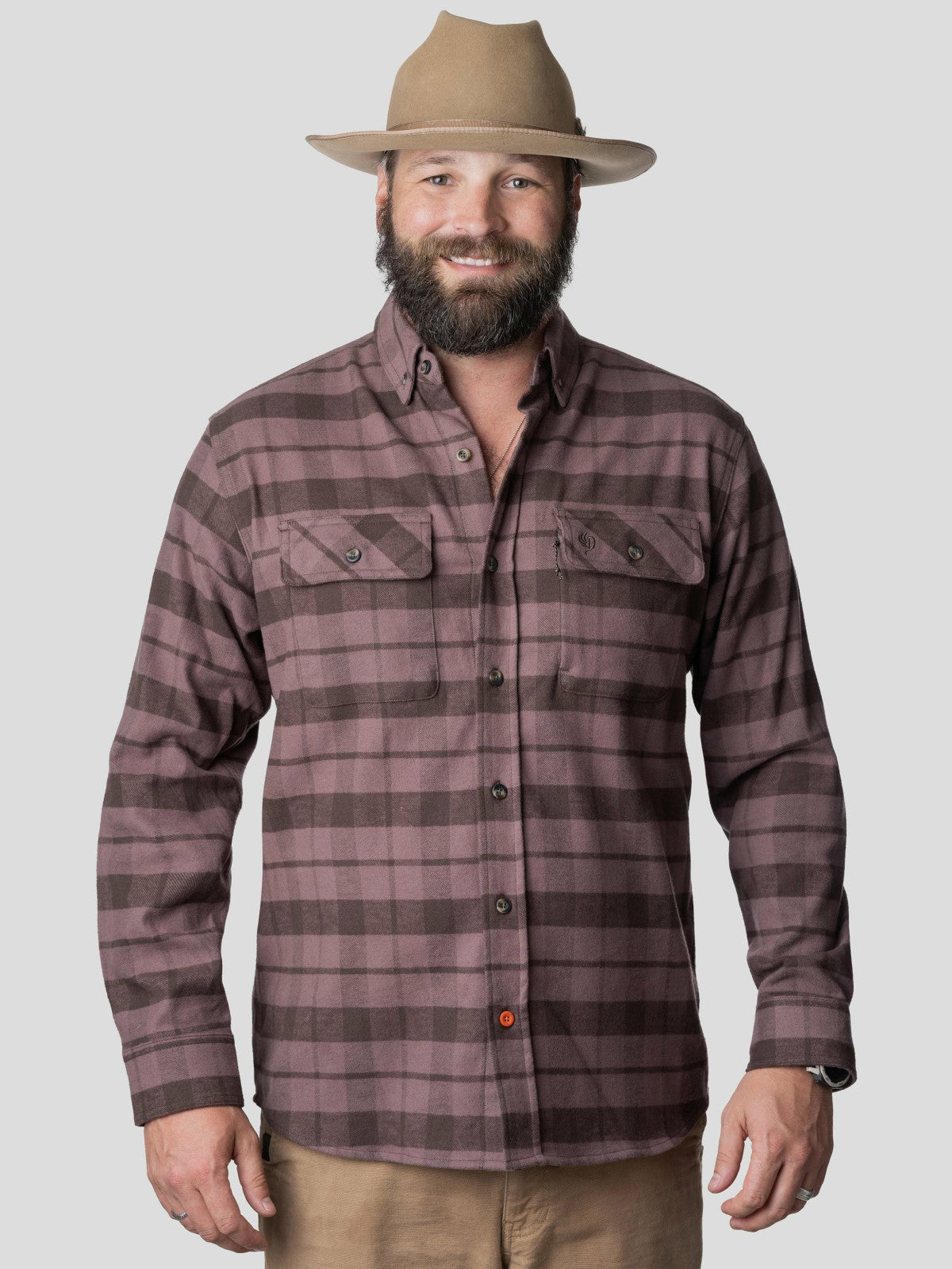 M's Camp Shirt - Dust Brown Plaid | Duck Camp Recommended