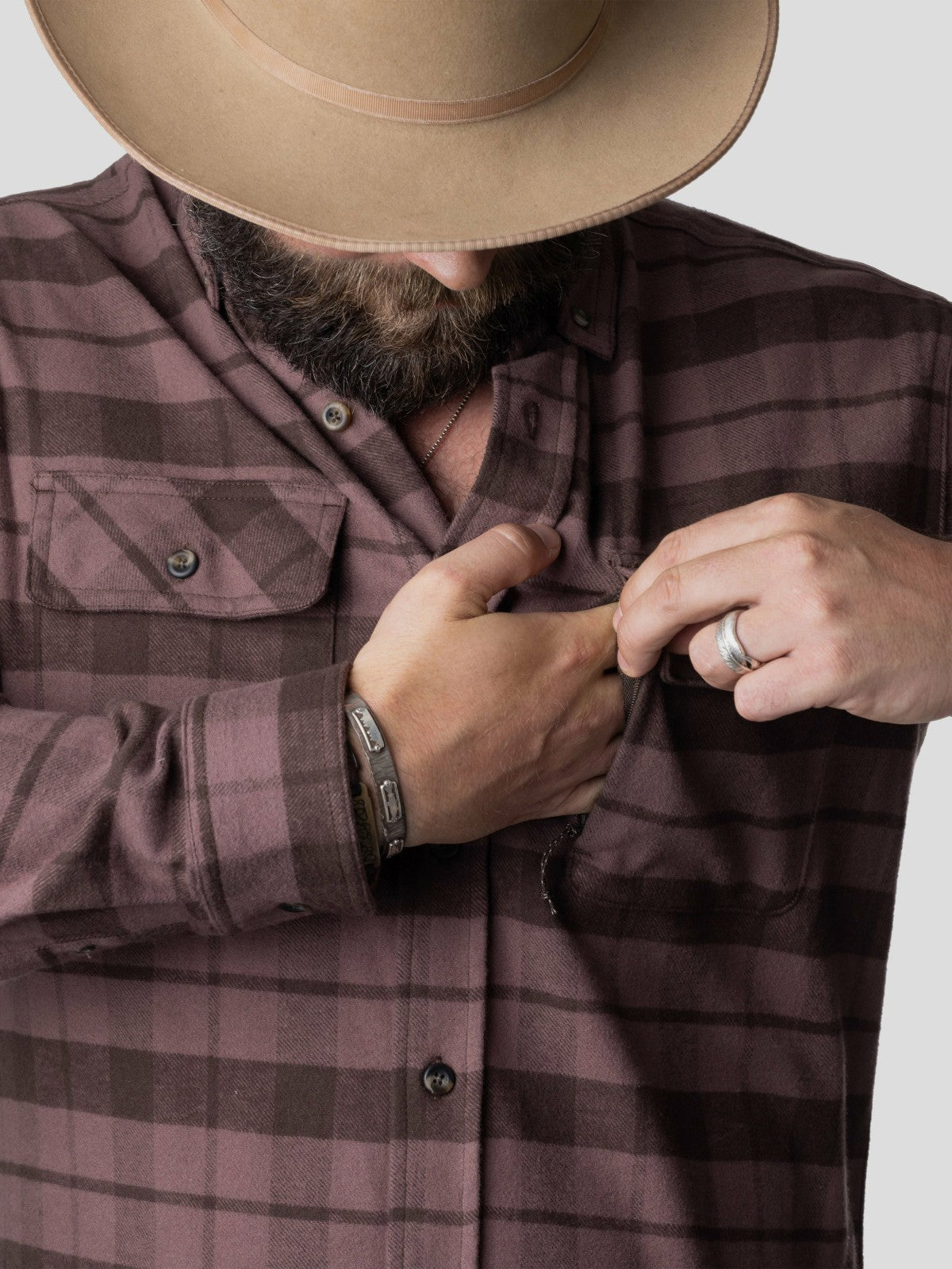 M's Camp Shirt - Dust Brown Plaid | Duck Camp Recommended