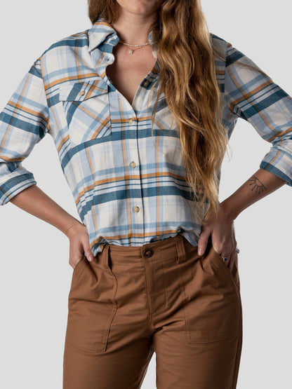 W's Trailhead Twill - Clear Skies Plaid | Duck Camp Trusted
