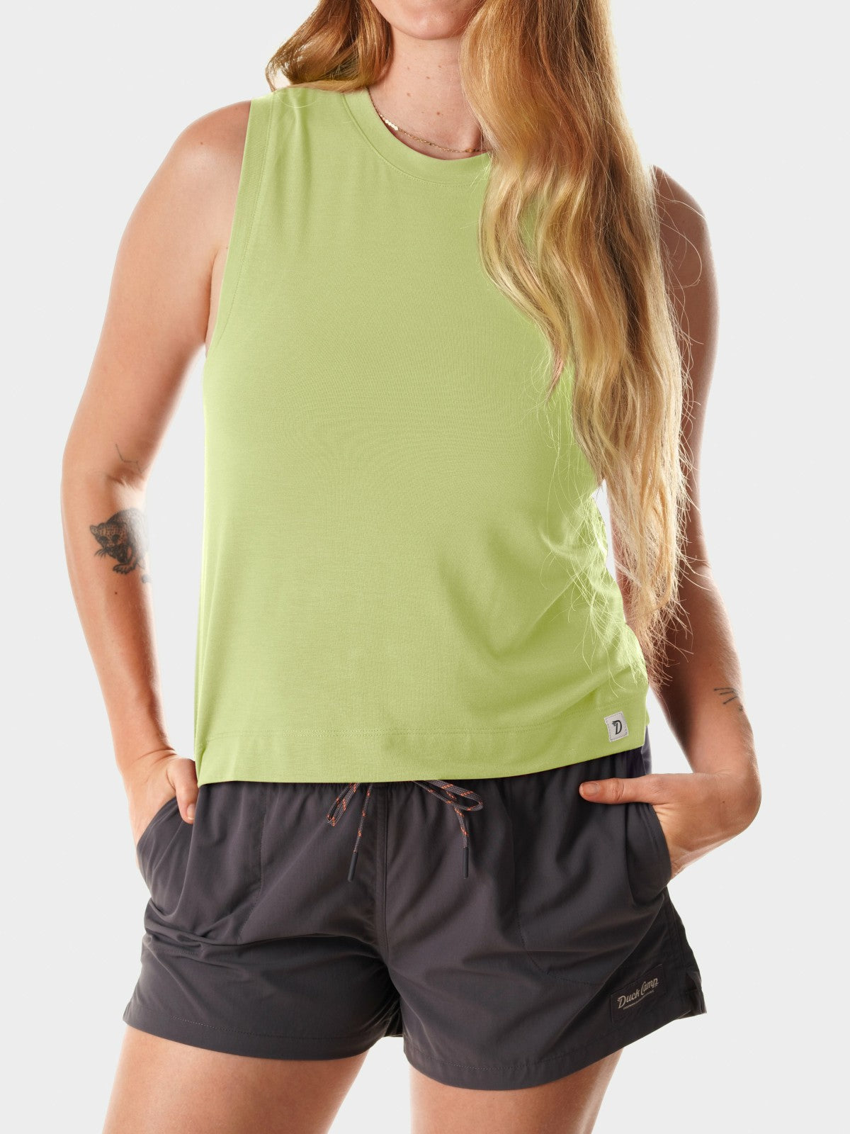 W's Lightweight Bamboo Tank - Lime | Duck Camp Discount