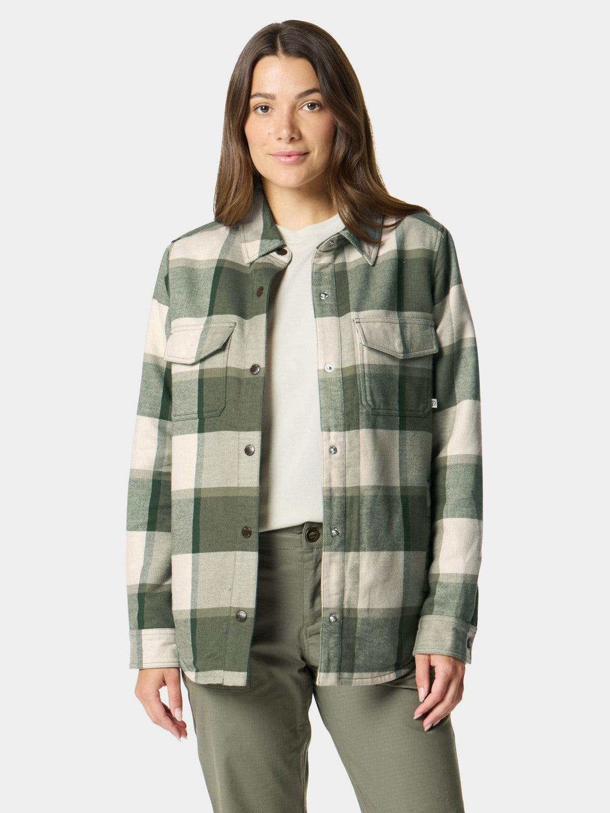 W's Campfire Shacket - Thyme/Birch Plaid | Duck Camp Trusted