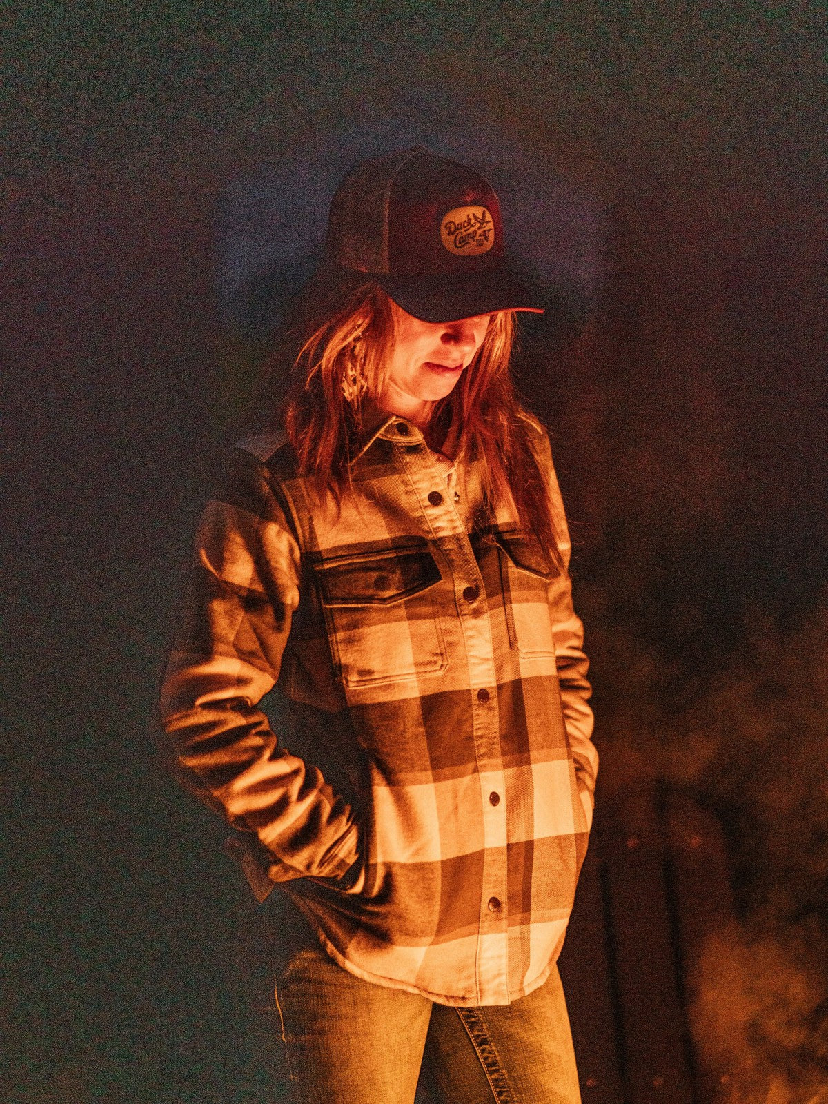 W's Campfire Shacket - Thyme/Birch Plaid | Duck Camp Trusted