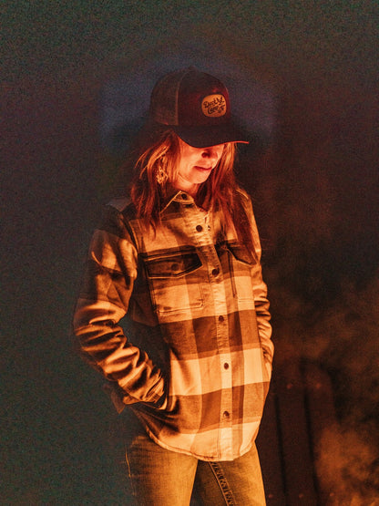 W's Campfire Shacket - Thyme/Birch Plaid | Duck Camp Trusted