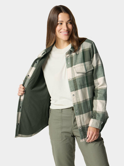 W's Campfire Shacket - Thyme/Birch Plaid | Duck Camp Trusted