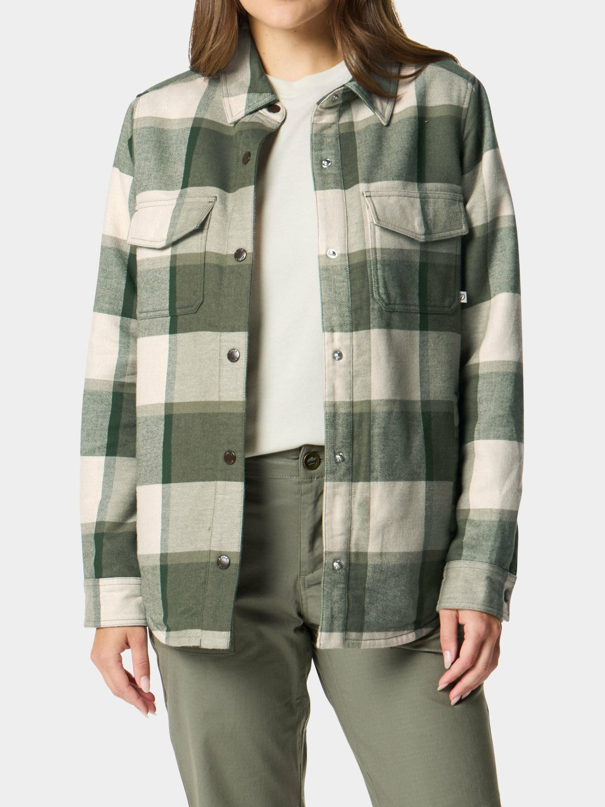 W's Campfire Shacket - Thyme/Birch Plaid | Duck Camp Trusted
