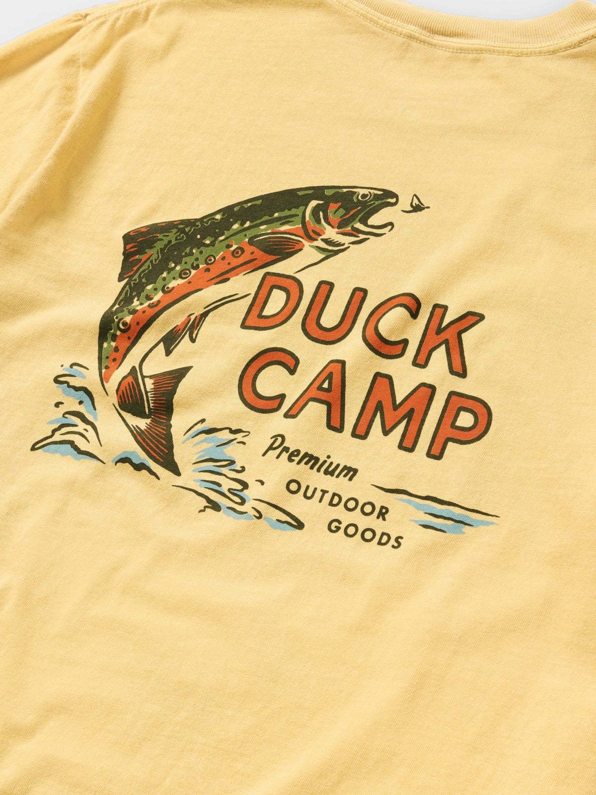 Trout Camp Tee - Mustard | Duck Camp New