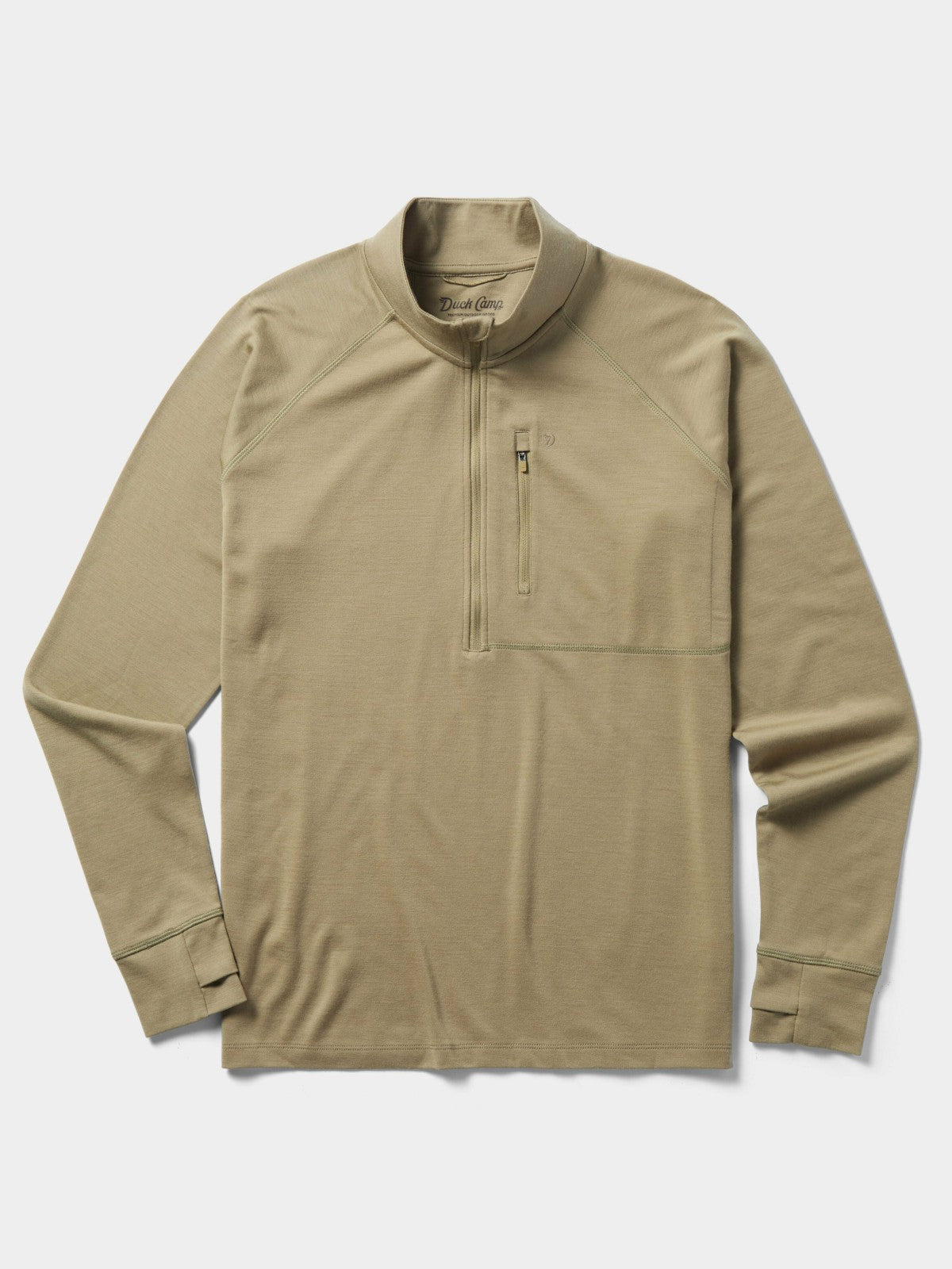 Merino Quarter Zip - Sagebrush | Duck Camp Value