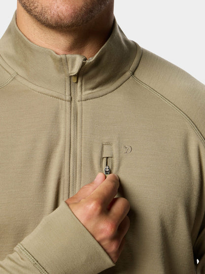 Merino Quarter Zip - Sagebrush | Duck Camp Value