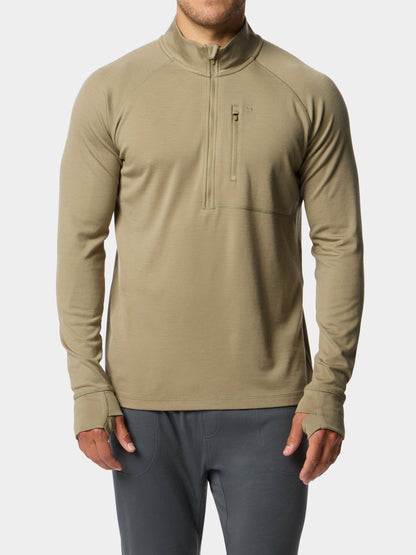 Merino Quarter Zip - Sagebrush | Duck Camp Value