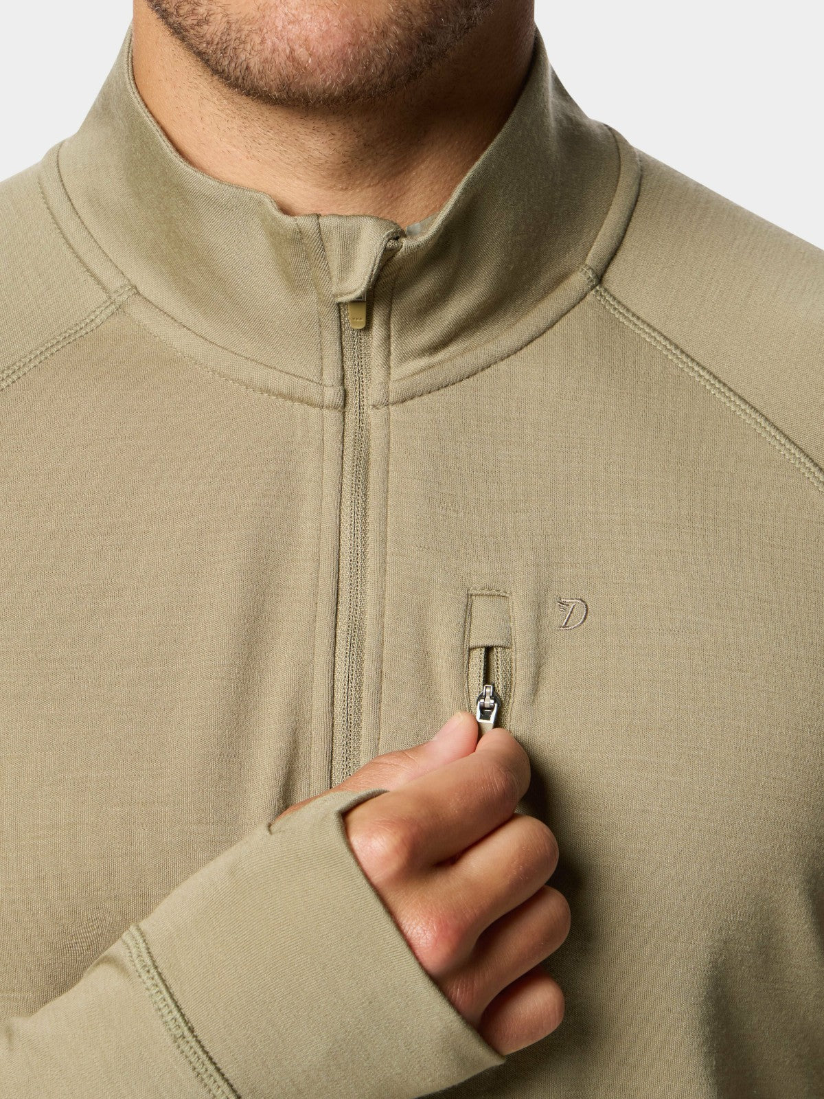 Merino Quarter Zip - Sagebrush | Duck Camp Value
