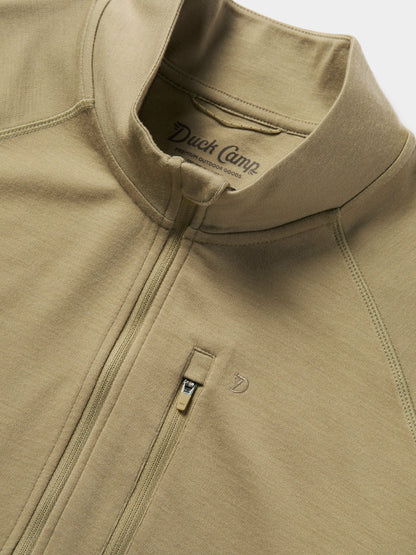 Merino Quarter Zip - Sagebrush | Duck Camp Value