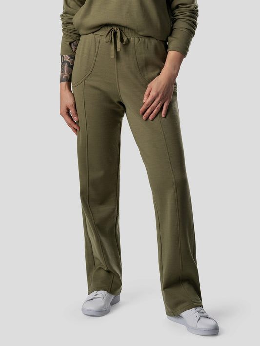 W's Barton Fleece Pant - Military Green | Duck Camp Best Price