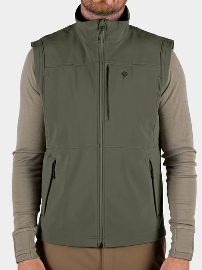 Contact Softshell Vest - Moss | Duck Camp Latest