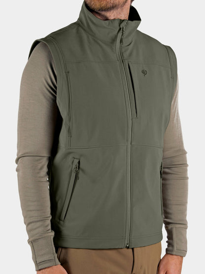 Contact Softshell Vest - Moss | Duck Camp Latest