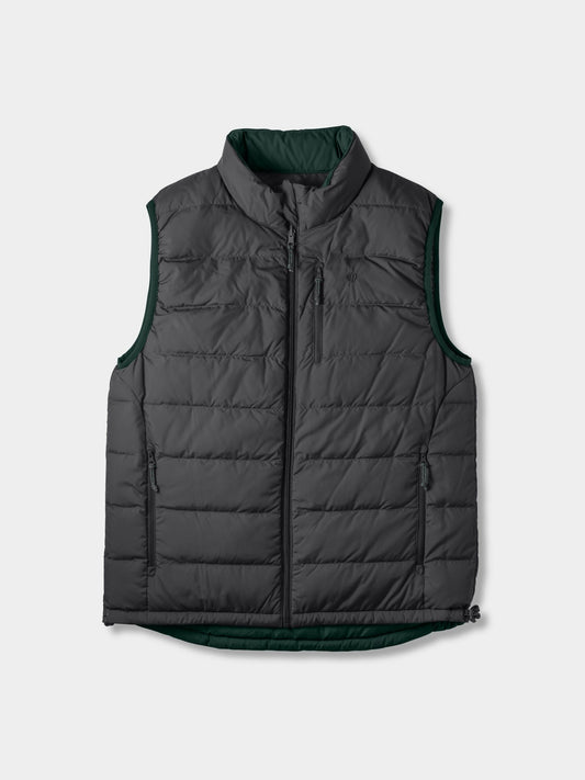 M's DryDown Reversible Vest - Pine / Charcoal | Duck Camp Exclusive